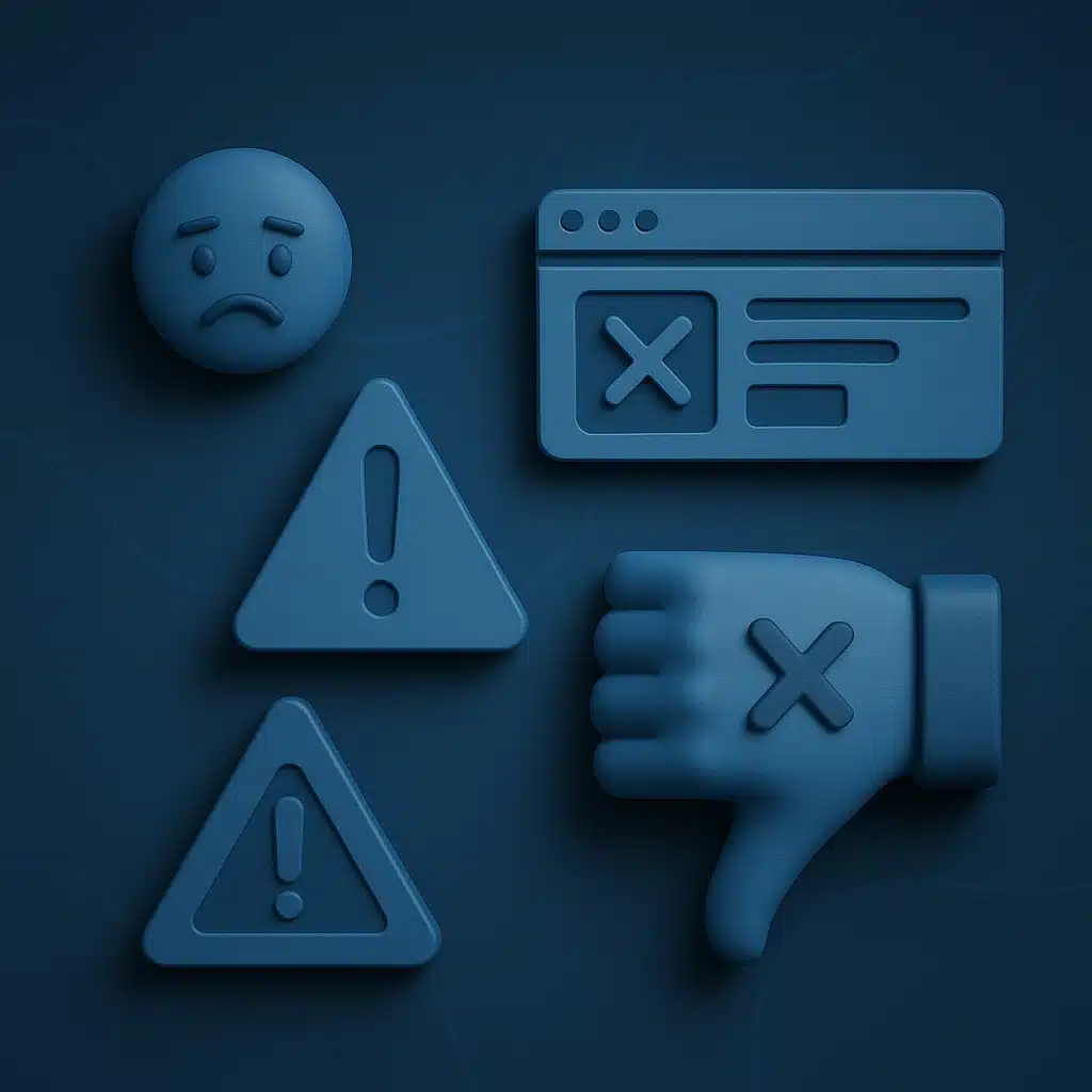 أخطاء شائعة في تصميم المواقع وكيف تتجنبه
